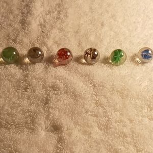 Rare vintage flower marbles